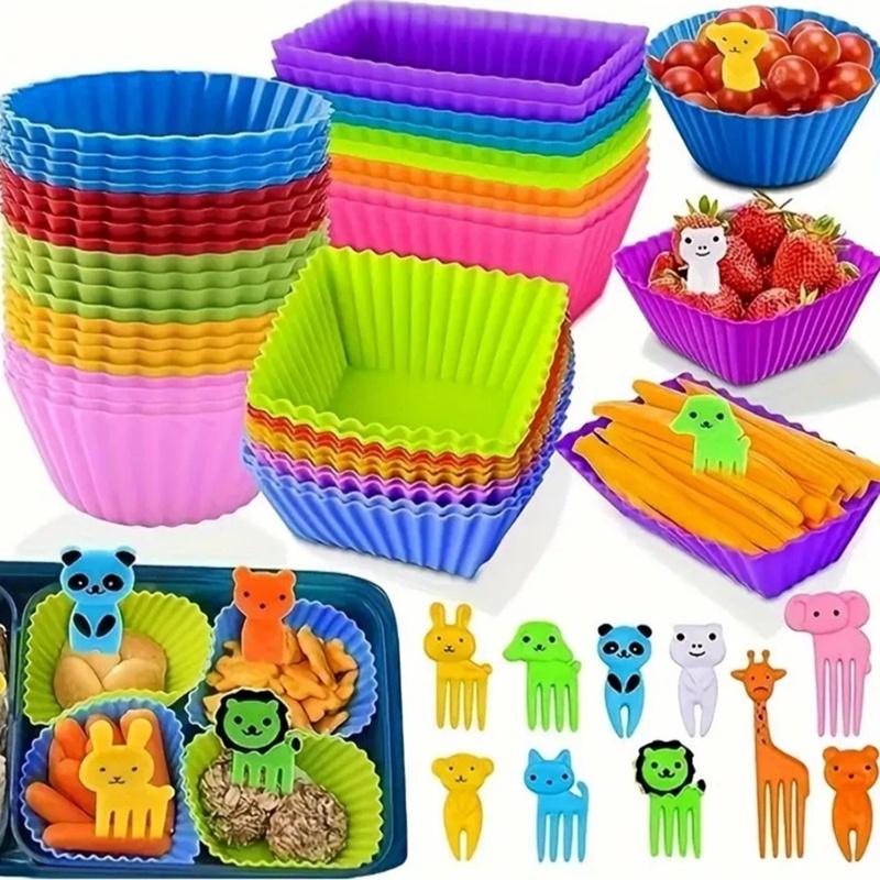 Meal Prep Template - ● Separadores de silicona para lonchera,