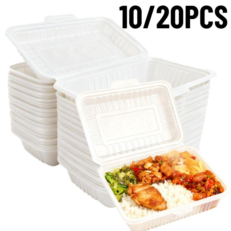 Meal Prep Bowl - Fiambreras desechables de 10/20 piezas, ensaladas