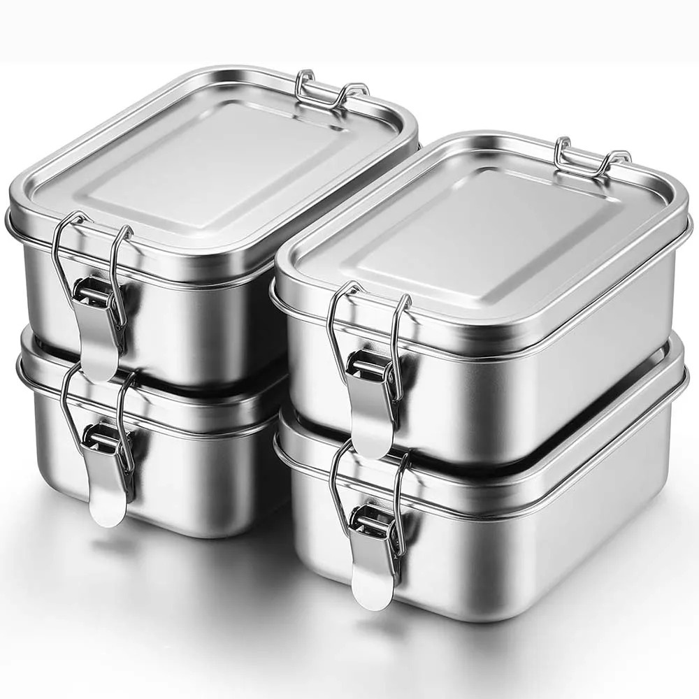 Meal Prep Bowl - Caja Bento de acero inoxidable, fiambrera