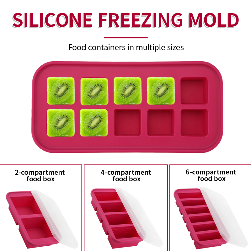 Bandeja de silicona para conge - Meal Prep Template reseña y precio