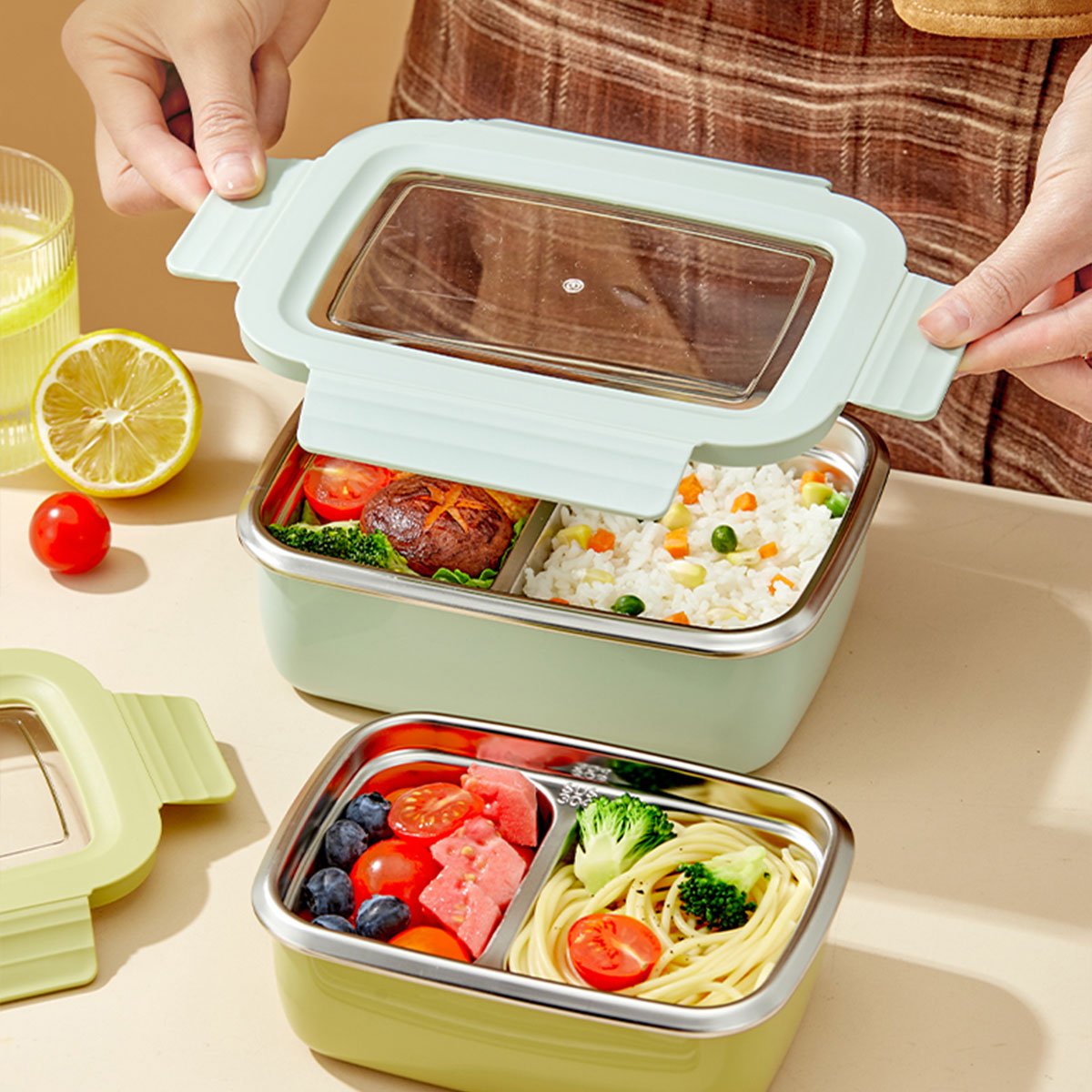 Fiambrera con compartimento de - Meal Prep Bowl reseña y precio