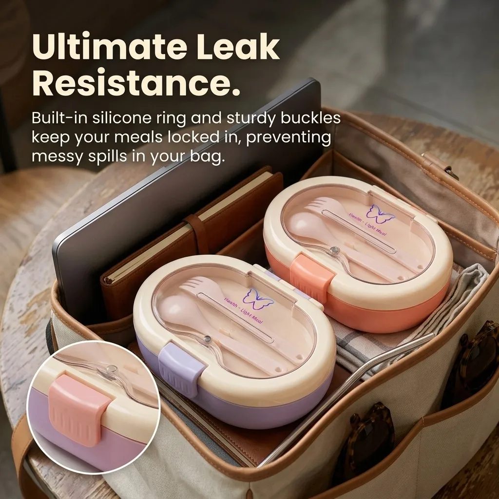 Lonchera Bento de Plástico con - Meal Prep Or Prep Meal reseña y precio